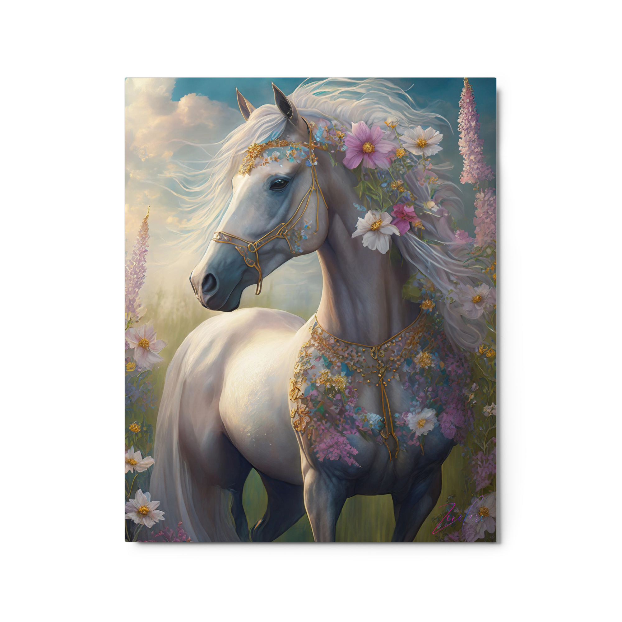 Pony Express Wildflower Delivery - Summer Style - Luminous Infinity Edge Art Print