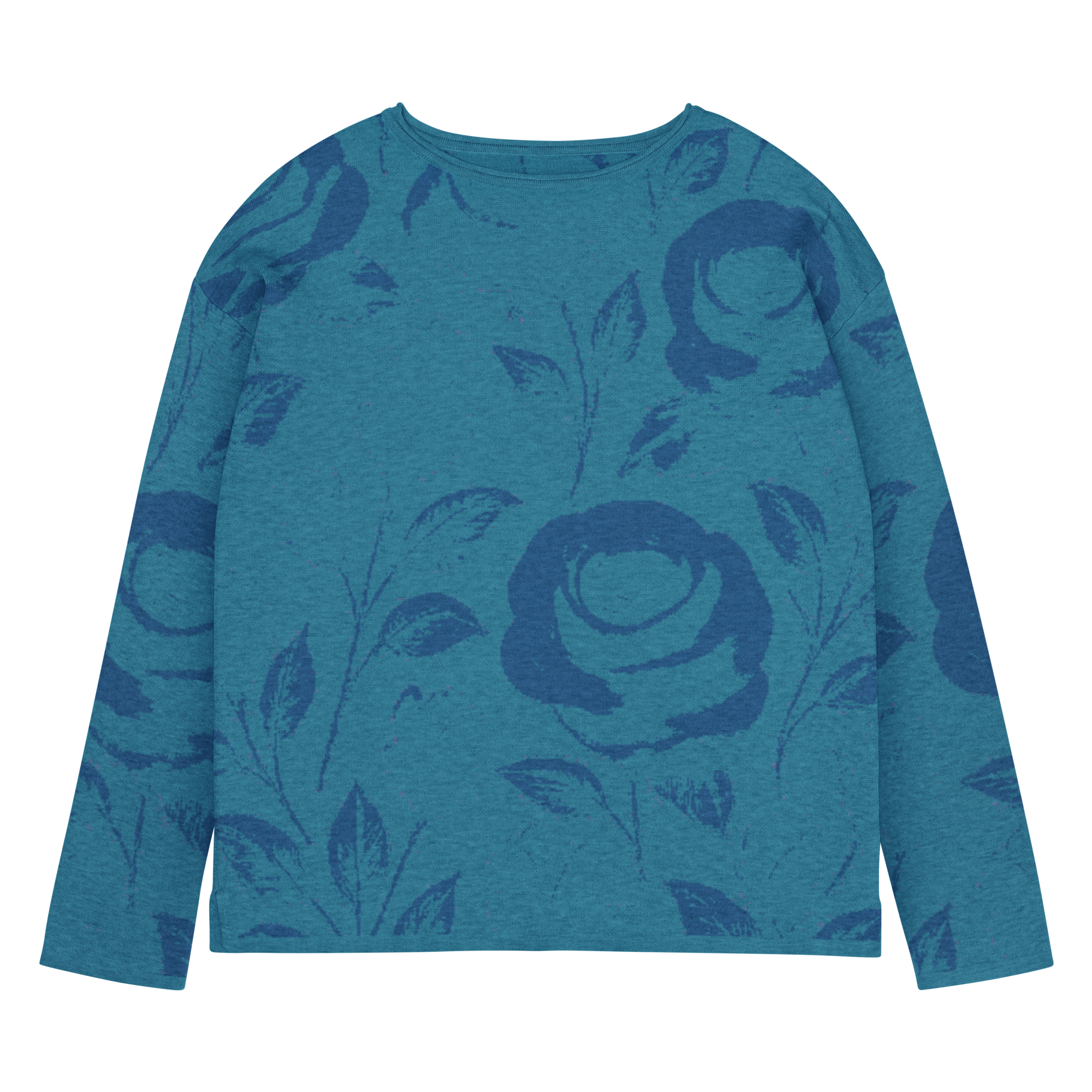 Cyan Fluer Women’s straight bottom knitted sweater