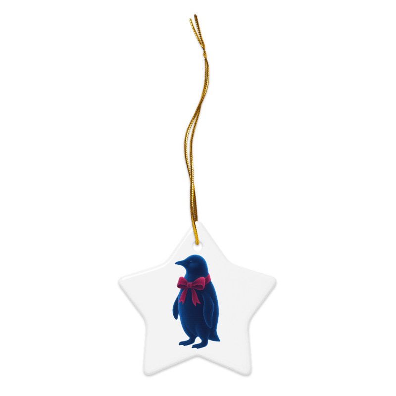 Penguin Double-sided ceramic ornaments