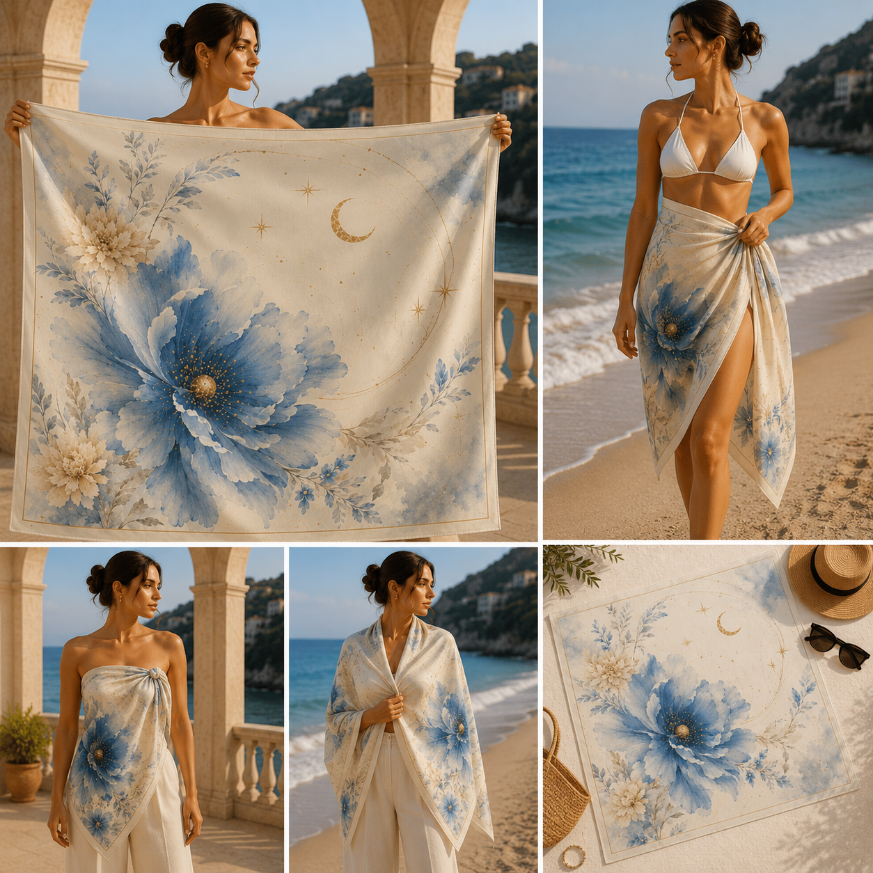 Sealight Radiance In Motion Silk Scarf