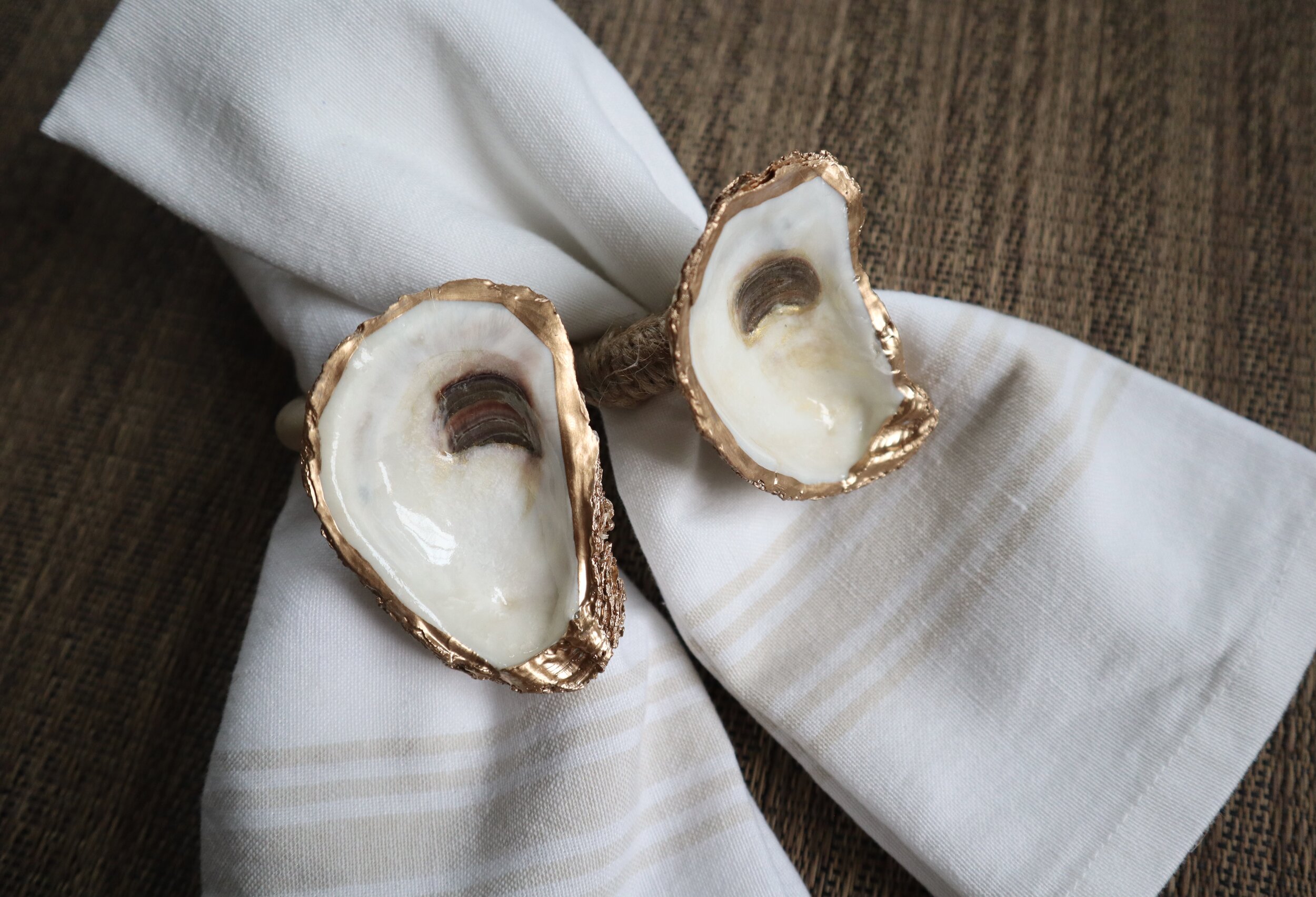 Oyster Shell Napkin Rings