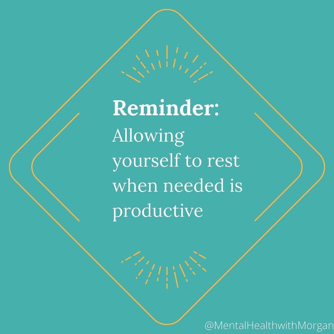 Anyone else need this reminder as much as I do this week? I have a tendency to push myself to keep going, going, going until I crash. This is something I continue to actively work on, but it can be challenging! It's important to listen to your body/m