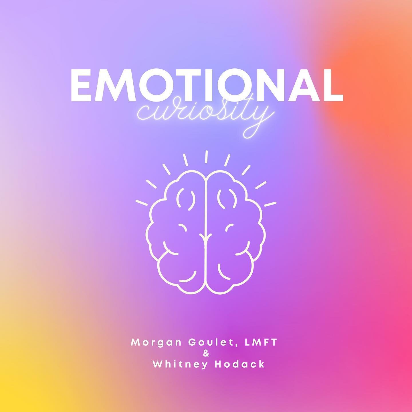 Our podcast Emotional Curiosity is LIVE!!! Join my dear friend Whitney Hodack and I as we discuss common mental health issues, how to identify them, and how to help yourself, help others, and live your fullest life. Our hope is to make discussions ar