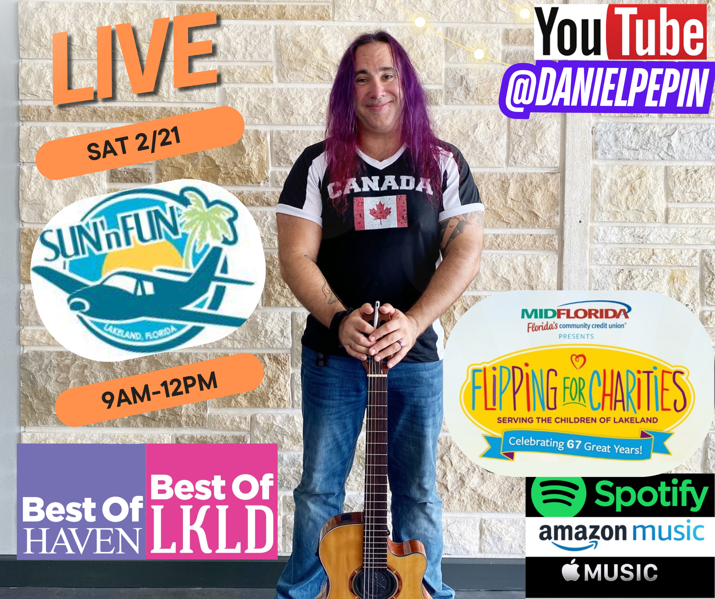 Daniel Pepin live at the Flipping For Charities Festival