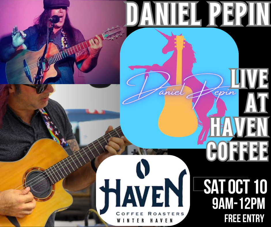 Daniel Pepin live at Haven Coffee (Winter Haven)