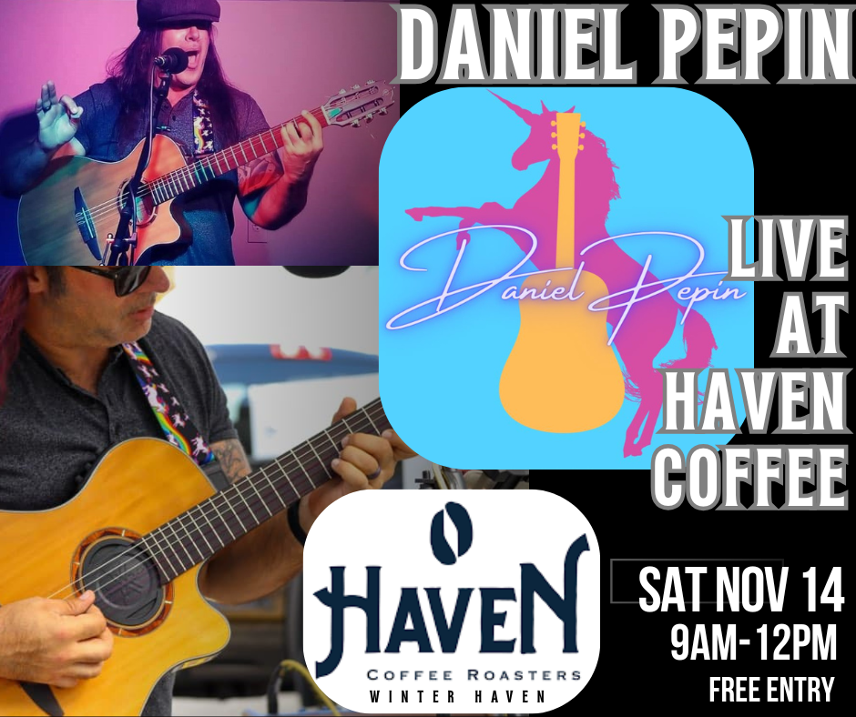 Daniel Pepin live at Haven Coffee (Winter Haven)