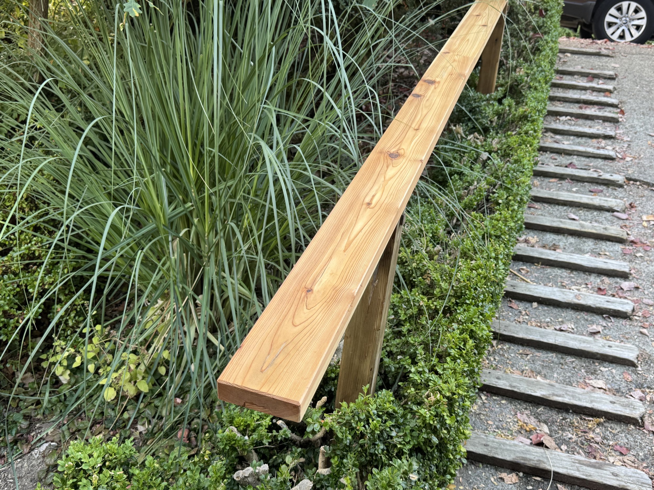 Made from Cedar, all joints and jointing done by hand with hand tools
