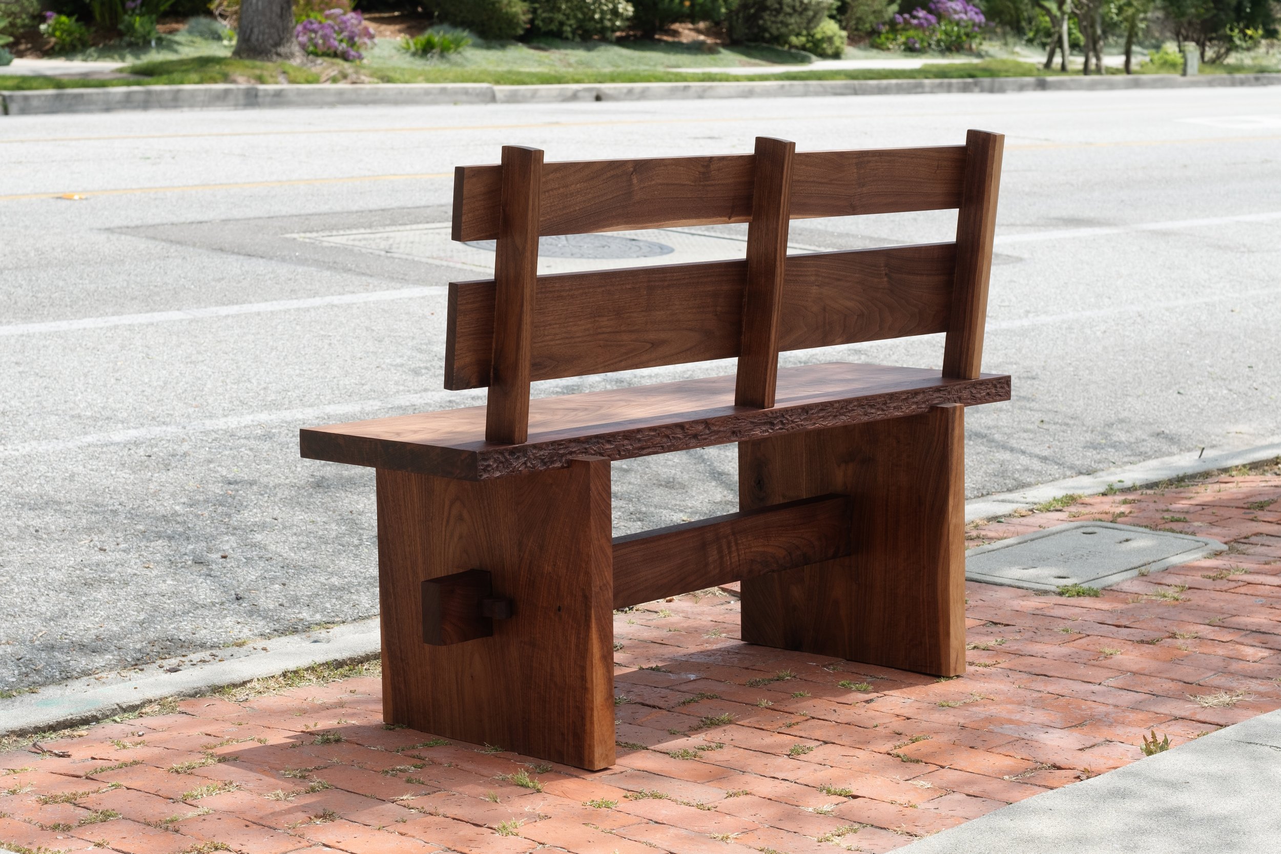 Made from Walnut with Mortise & Tenon connections and Tongue & Groove joints