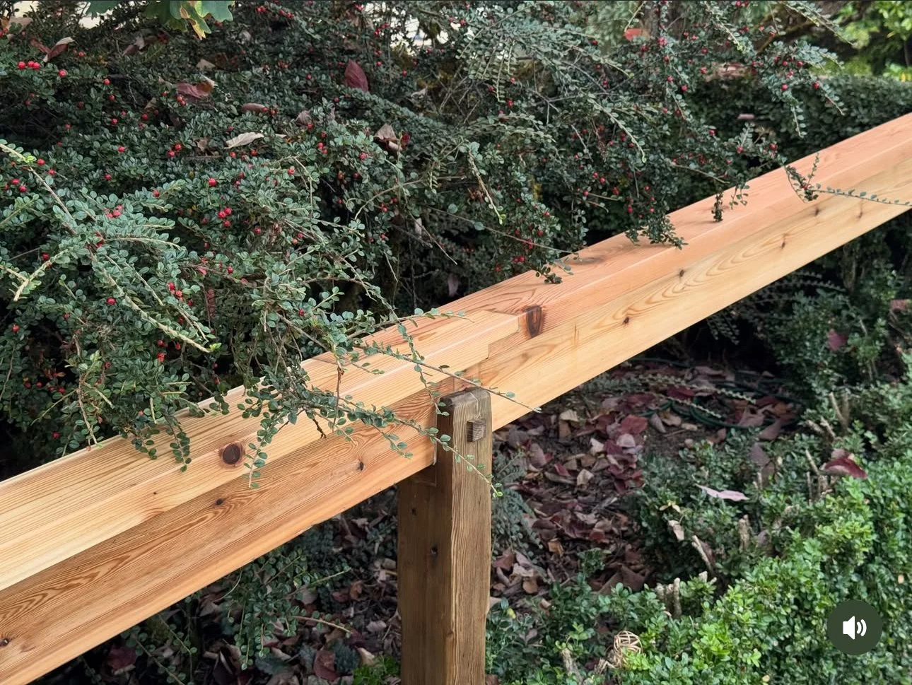 Made from Cedar, all joints and jointing done by hand with hand tools