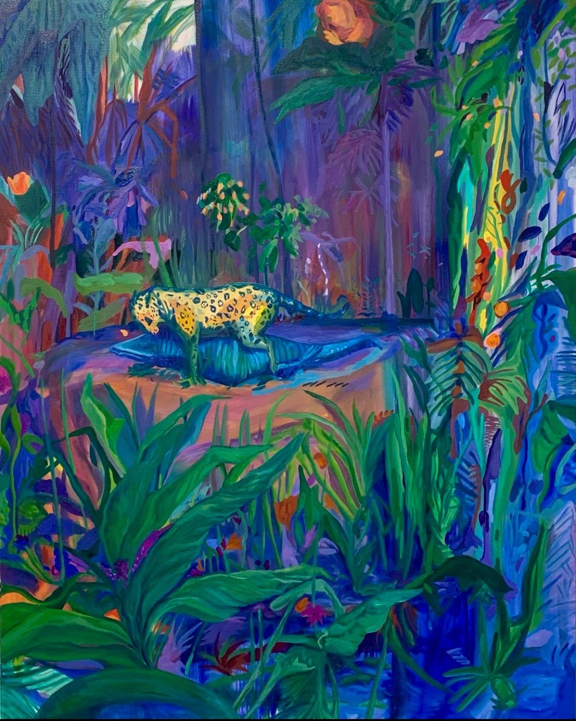 Croc' Bites the Dust, 2021, Oil paint on canvas