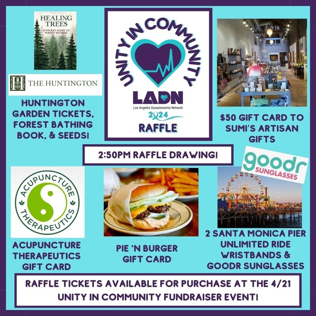 In addition to our silent auction, we'll also be holding a raffle for some incredible products and services! You can get your raffle tickets at the event this Sunday, April 21st! They're only $5 each! (With discounts for buying larger increments!)⁠
⁠