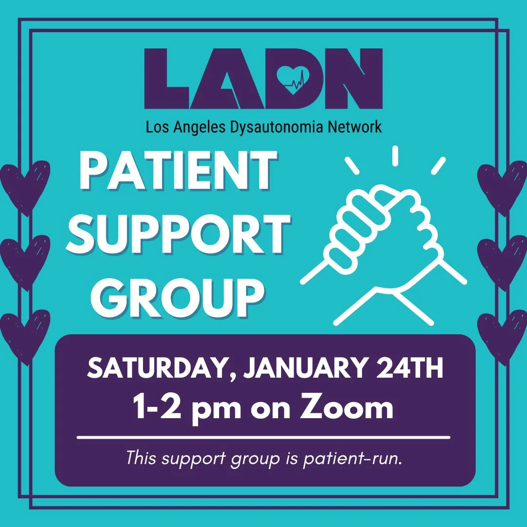 Please join us this Saturday, January 24th, 1-2pm for LADN's patient support group meeting! Please sign up in advance to receive the Zoom link at: ⁠
https://form.jotform.com/253516236730151⁠
⁠
Our support group provides a space for patients to share 