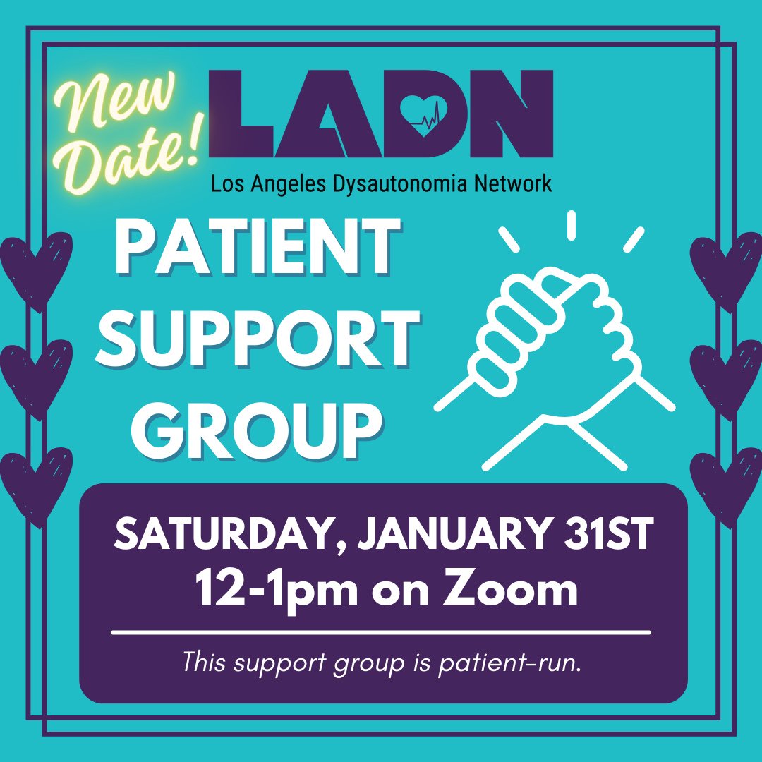 Due to unforeseen circumstances, our patient support group, originally scheduled for tomorrow 1/24, has been POSTPONED to Saturday, January 31st at 12:00pm. We're so sorry for the inconvenience and appreciate your understanding! ⁠
We have created a *