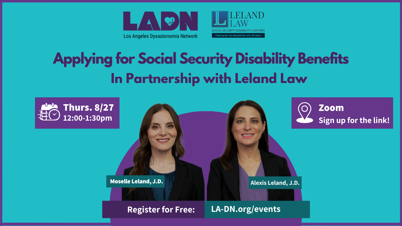 Webinar: Applying for Social Security Disability Benefits, in partnership with Leland Law