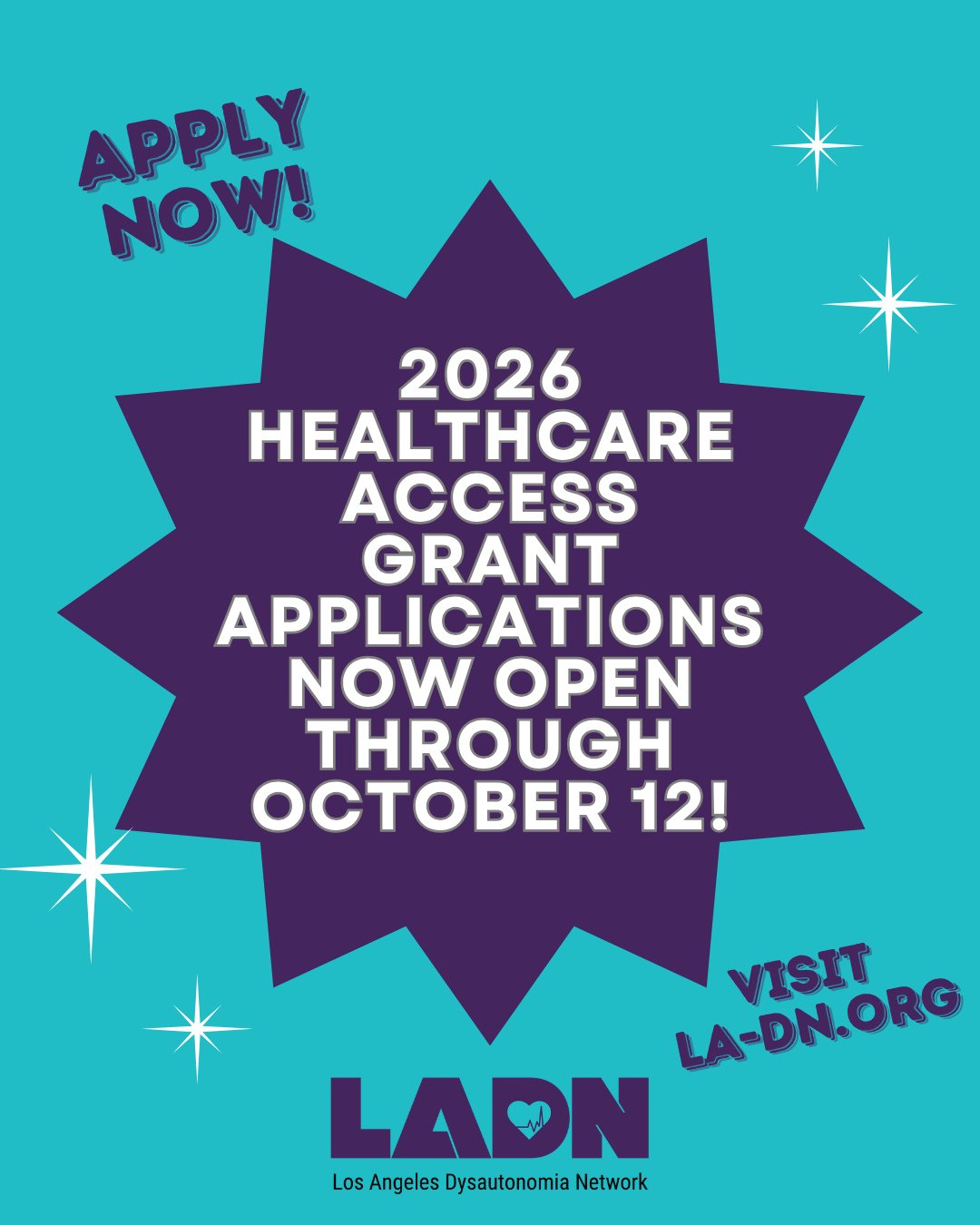 We are pleased to announce that applications are now open for our 2026 healthcare access grants! ⁠
You can apply now through October 12th at the link in our bio.⁠
⁠
The purpose of the LADN Healthcare Access Grant Program is to help ease the financial