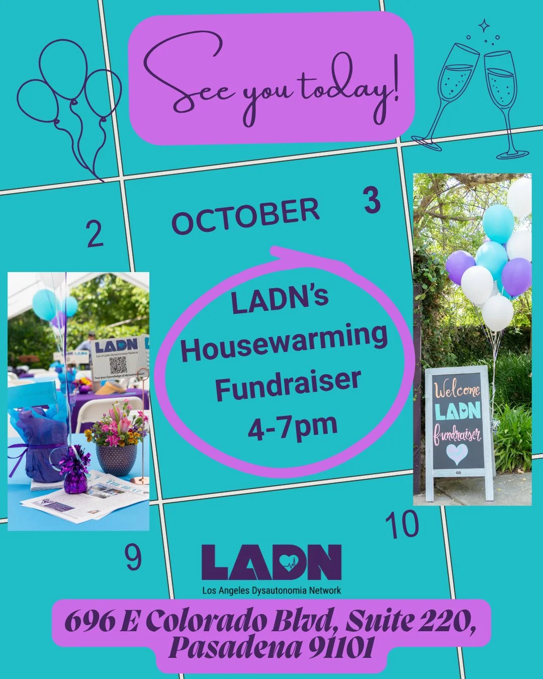 🎉Today's the day!🎉 LADN's Housewarming Fundraiser is TODAY at 4pm!⁠
⁠
We hope you can join us as we open our doors to our members and supporters, celebrate the LADN community, and raise funds to sustain and grow the programs that provide vital supp