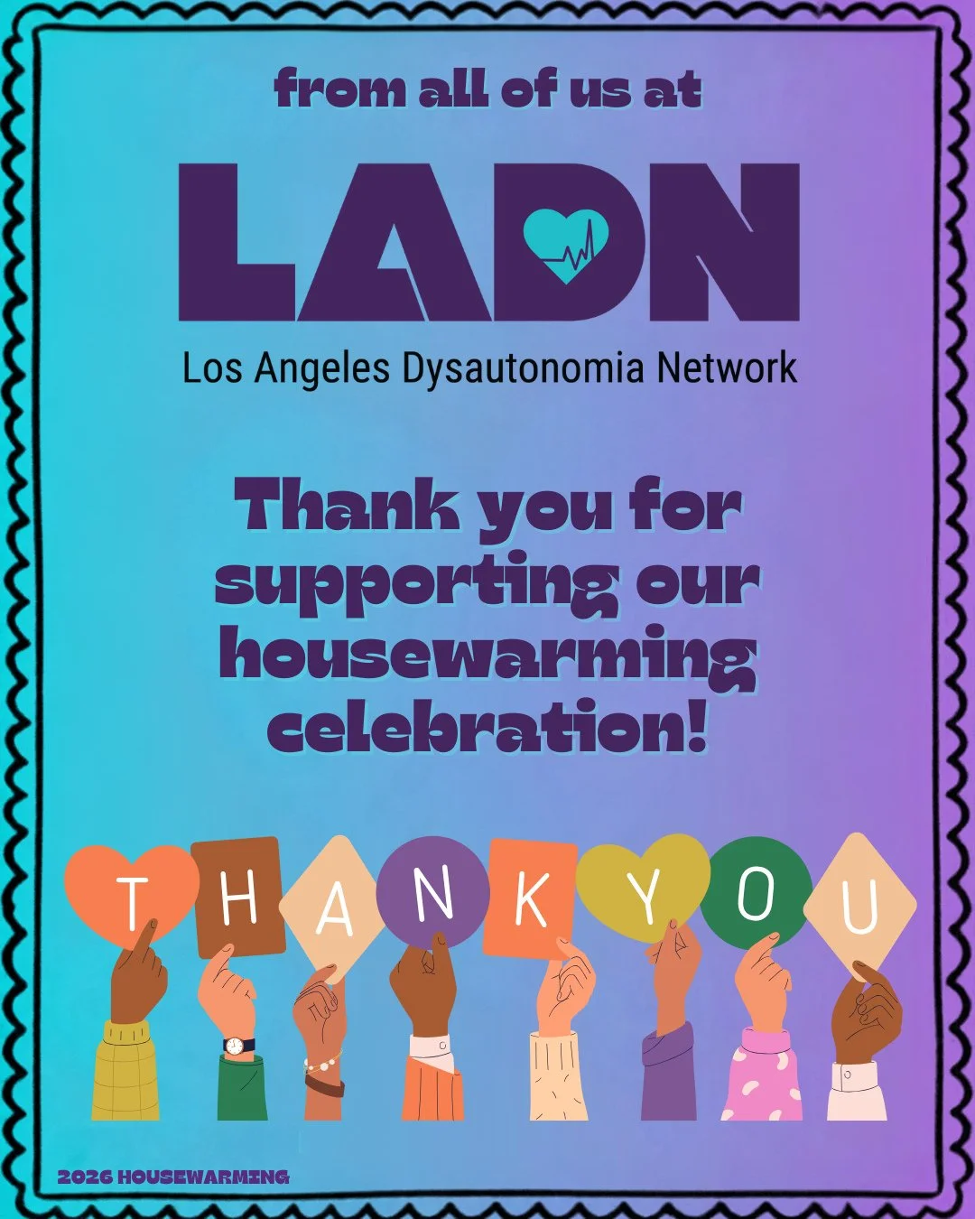 We are so touched by the outpouring of love and support for LADN's new space and for our housewarming fundraiser. It was such a joy to open our doors and share this community space with you! 😁⁠
⁠
Our ribbon cutting was a highlight of the day, as it 