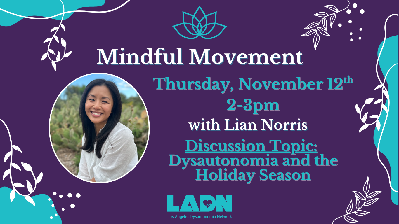 Mindful Movement Workshop “Dysautonomia &amp; the Holiday Season”