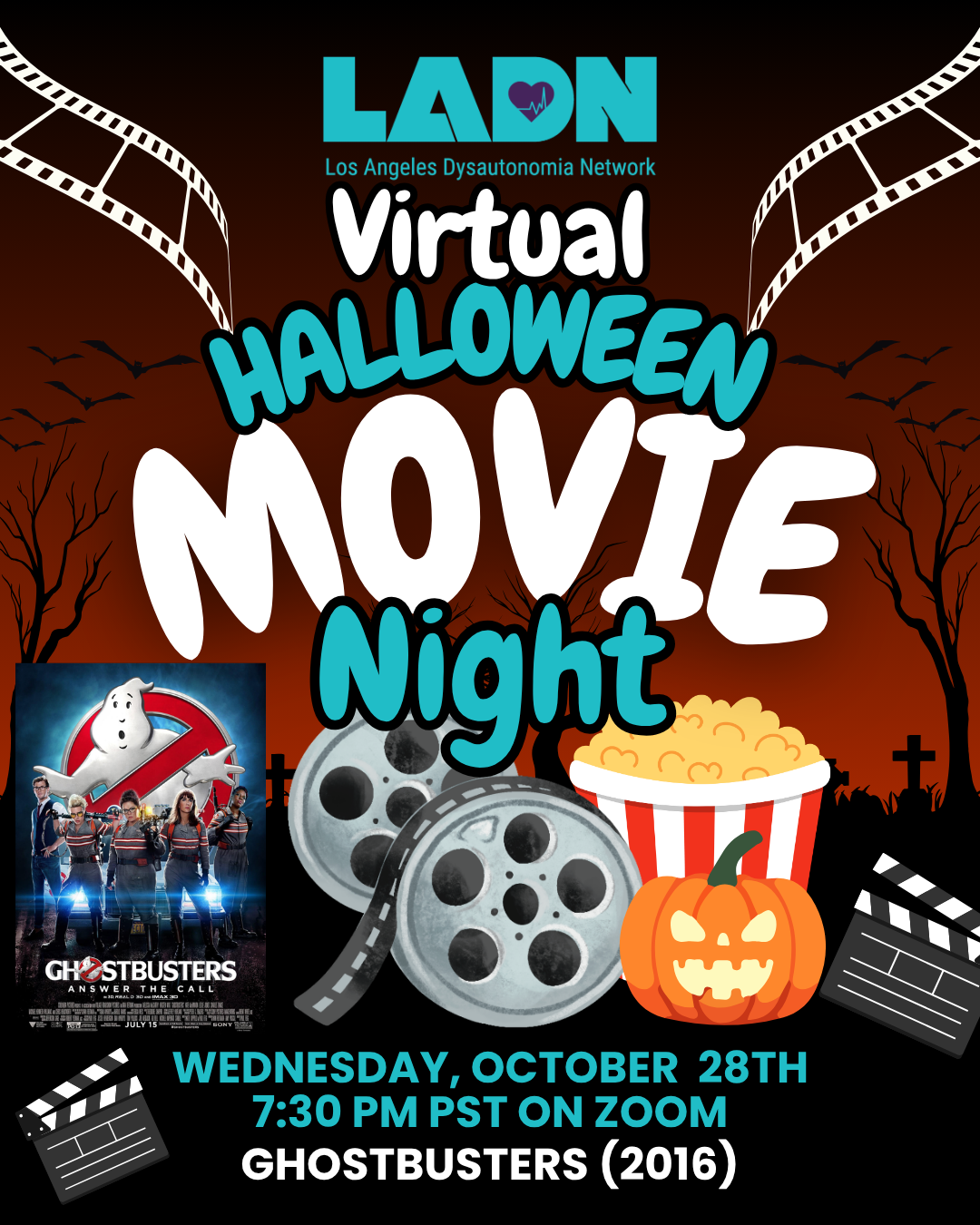 Virtual Halloween Movie Night!