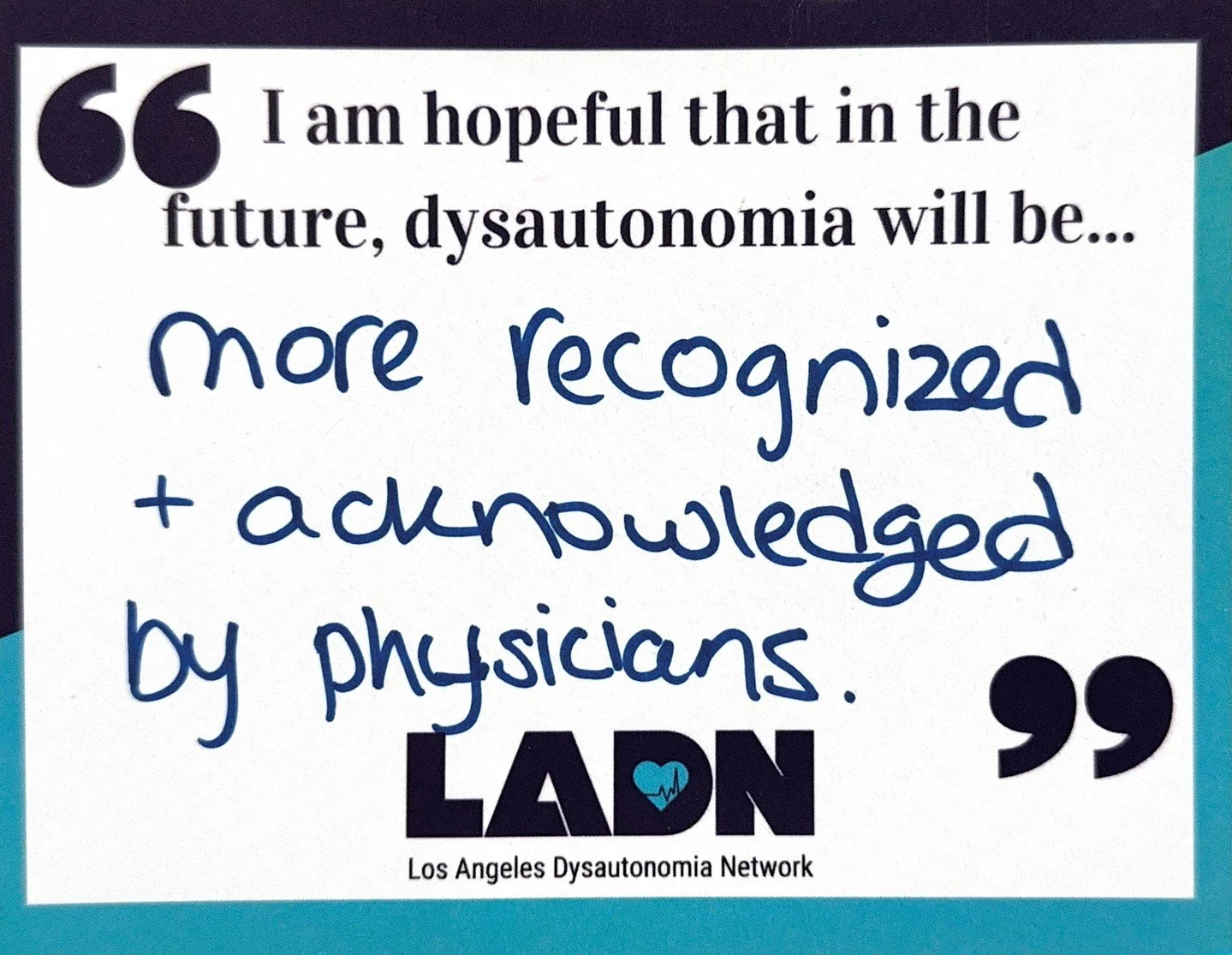 As October's Dysautonomia Awareness Month concludes, we thank you for taking the time to read our posts and learn more about this condition. Dysautonomia is not rare! In fact, more than 70 million people worldwide live with dysautonomia. With increas