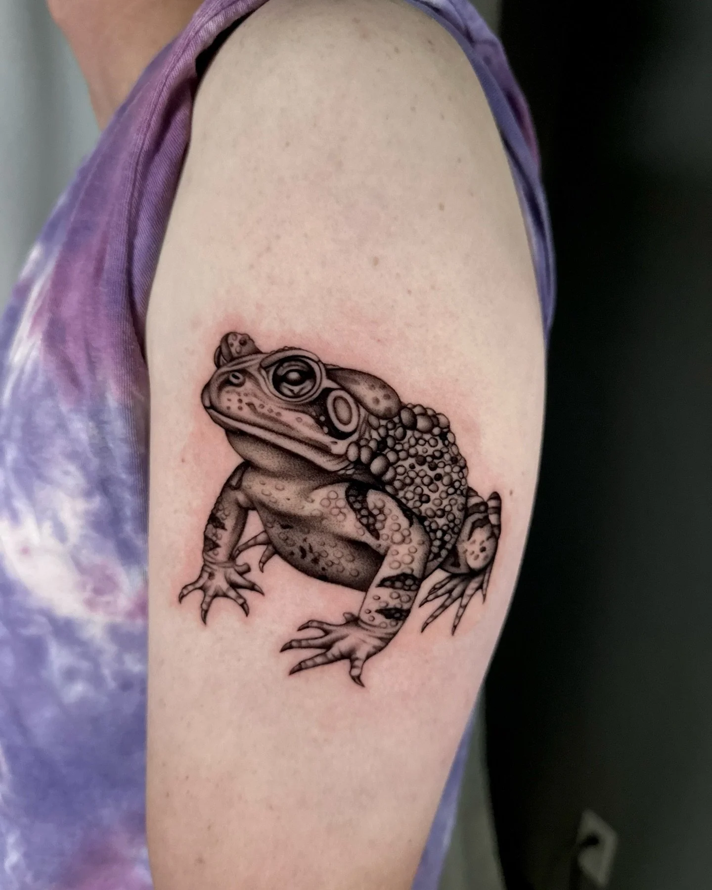 Toad from my flash :)) 

-

-

-

-

-

-

-

-
#toad #toads #toadtattoo #flashtattoo #amphibian #amphibiantattoo #toadsofinstagram #flashdesign #realism #realismtattoo #realistictattoo #realismart #animal #animaltattoo #naturetattoo #colorado #color