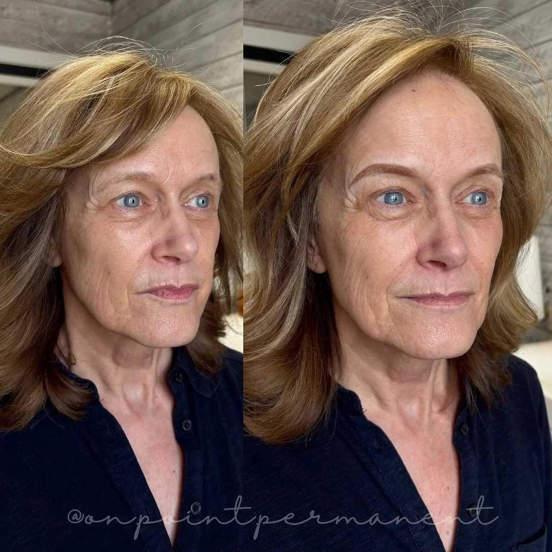 Can't wait to see these brows after they've healed! Our goal was to elevate her eye area by adding definition to her brows, creating a subtle yet beautiful lift. These are straight from the tattoo pen and will soften and fade as they heal. 

#powderb