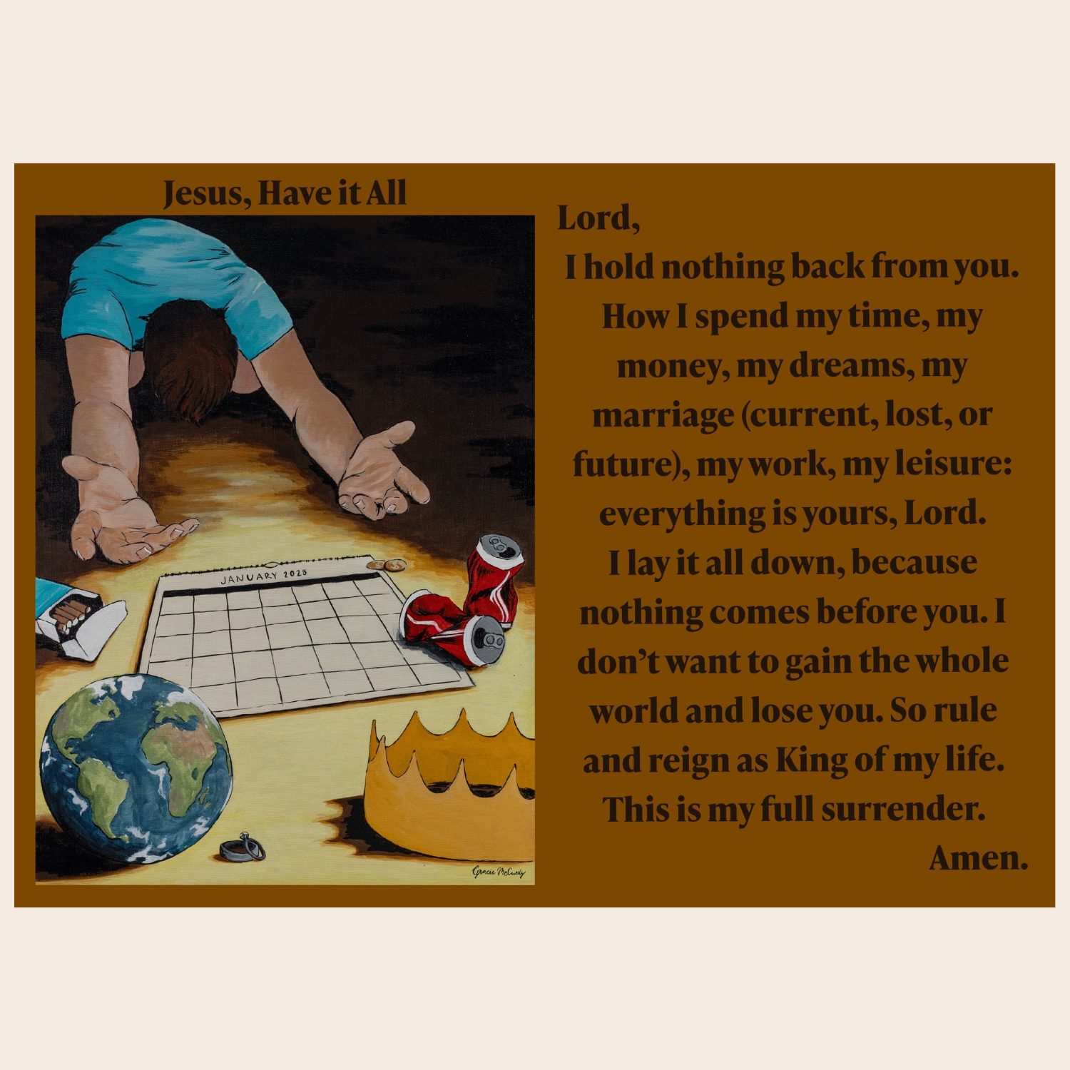 Jesus Have It All - Prayer Card