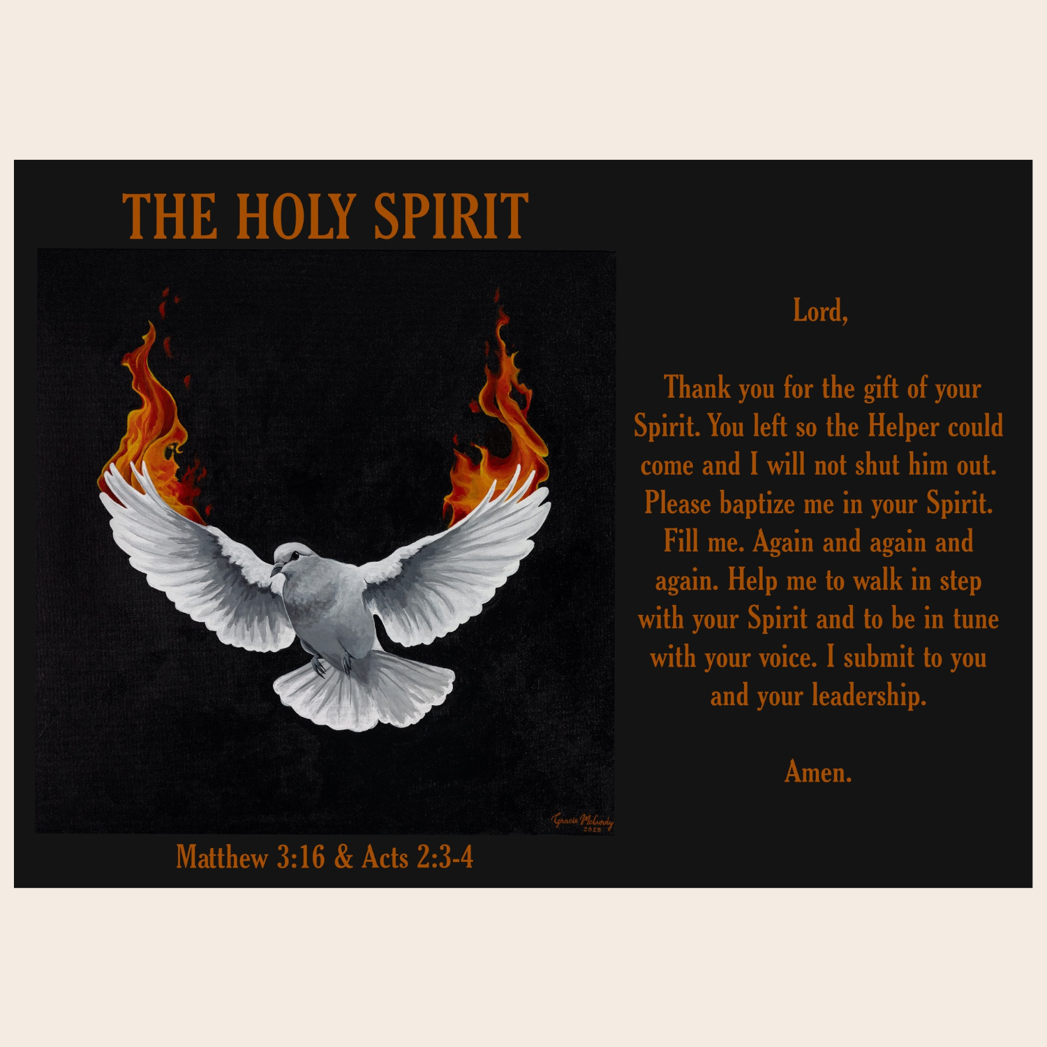 The Holy Spirit - Prayer Card