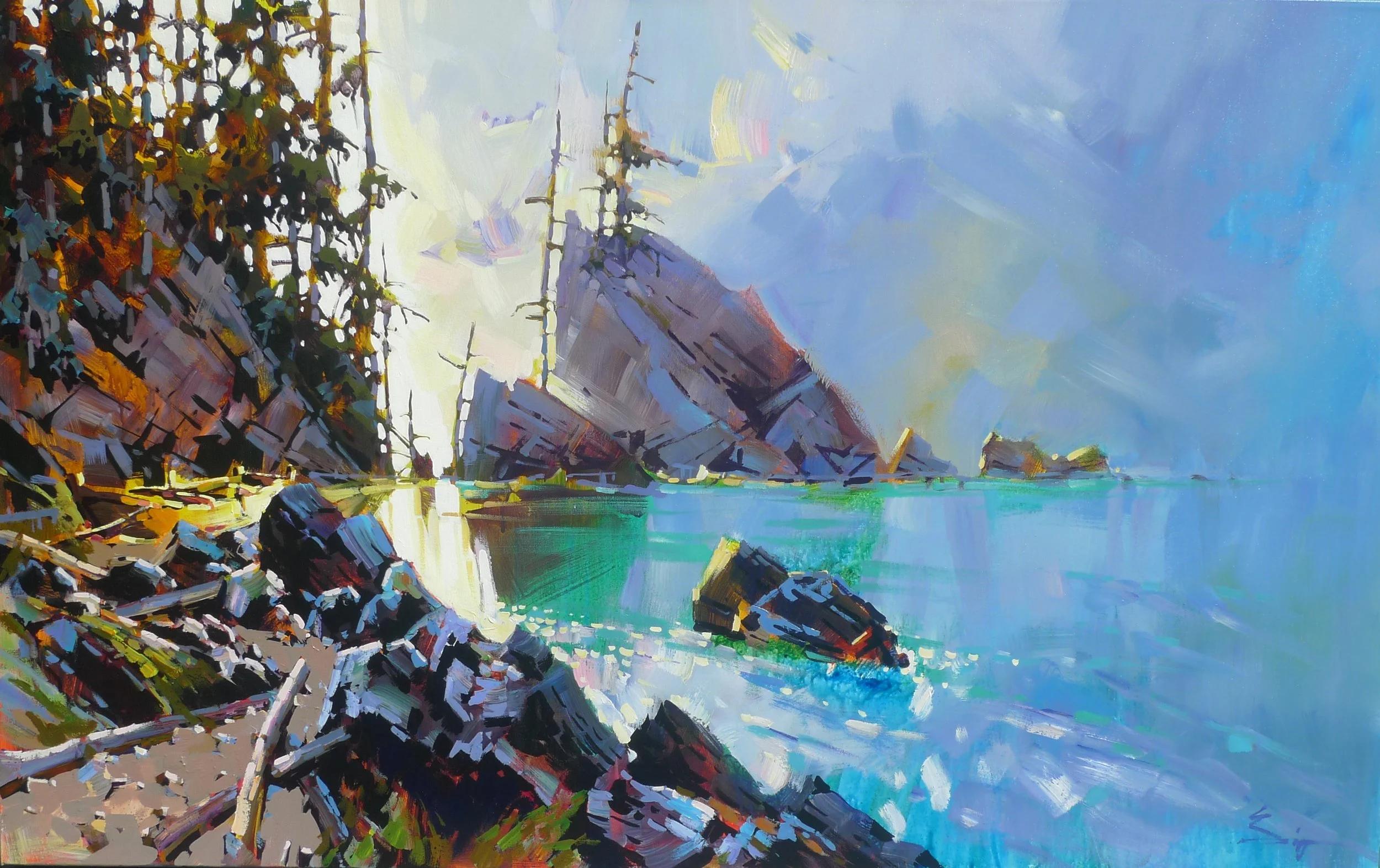 Beach Rock 30x48 AC2604