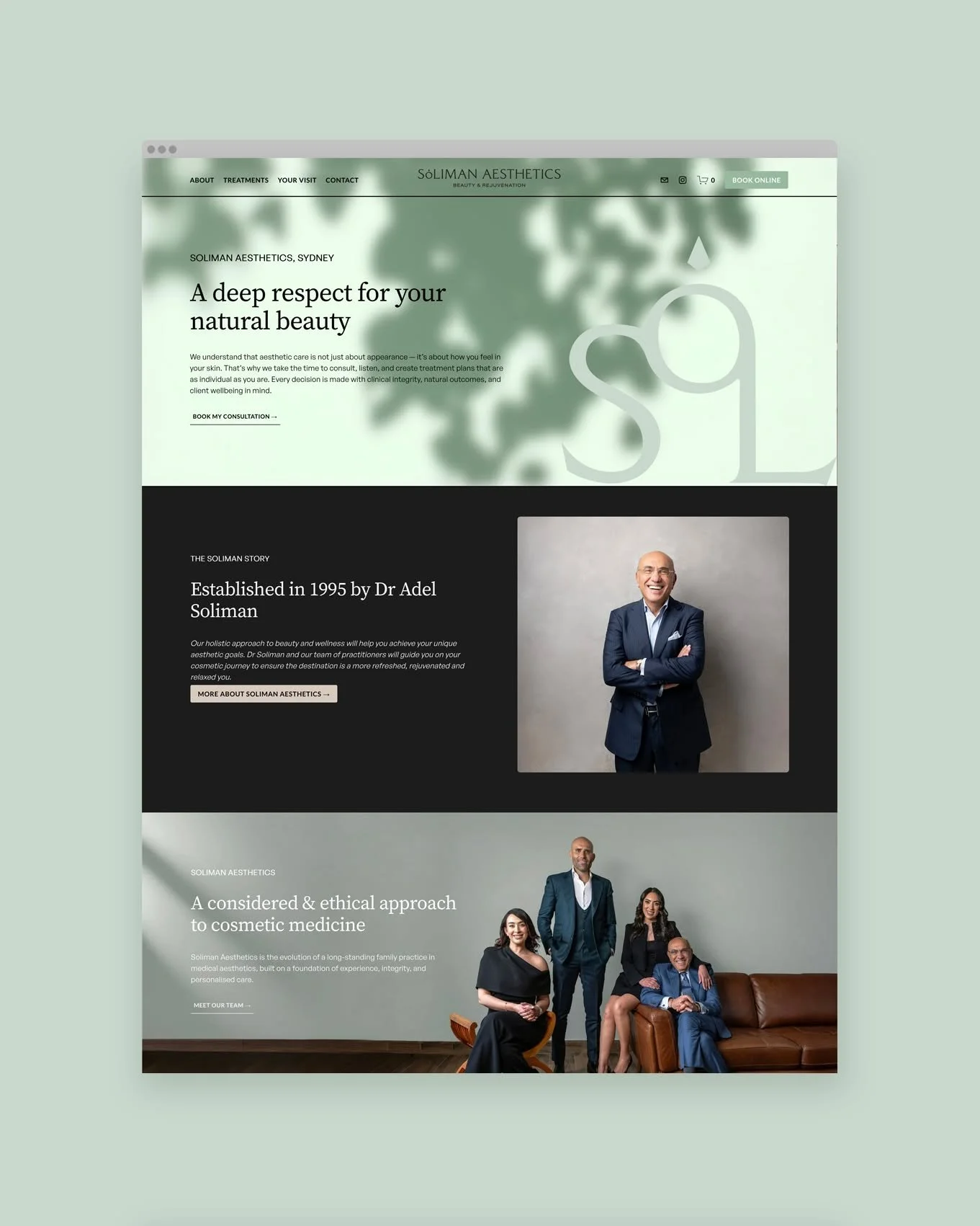 Celebrating the launch of the new website for Sydney based Aesthetics Clinic @solimanaesthetics 

#aesthetics #cosmeticsurgery #websitedesigner #handsomeground #brandingagency #branding #designer #canberradesign #creativeagency #canberra #cbr #logode