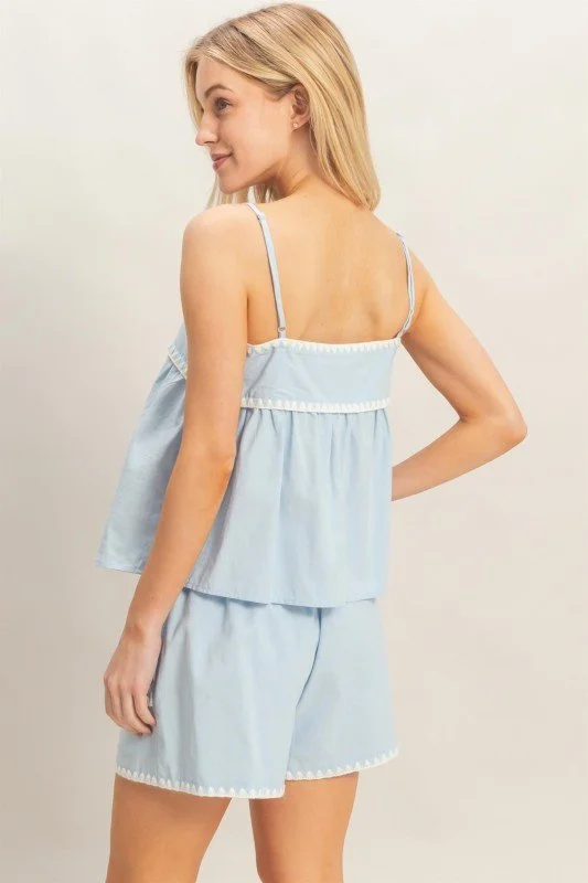 Dale - Sleeveless Babydoll Top