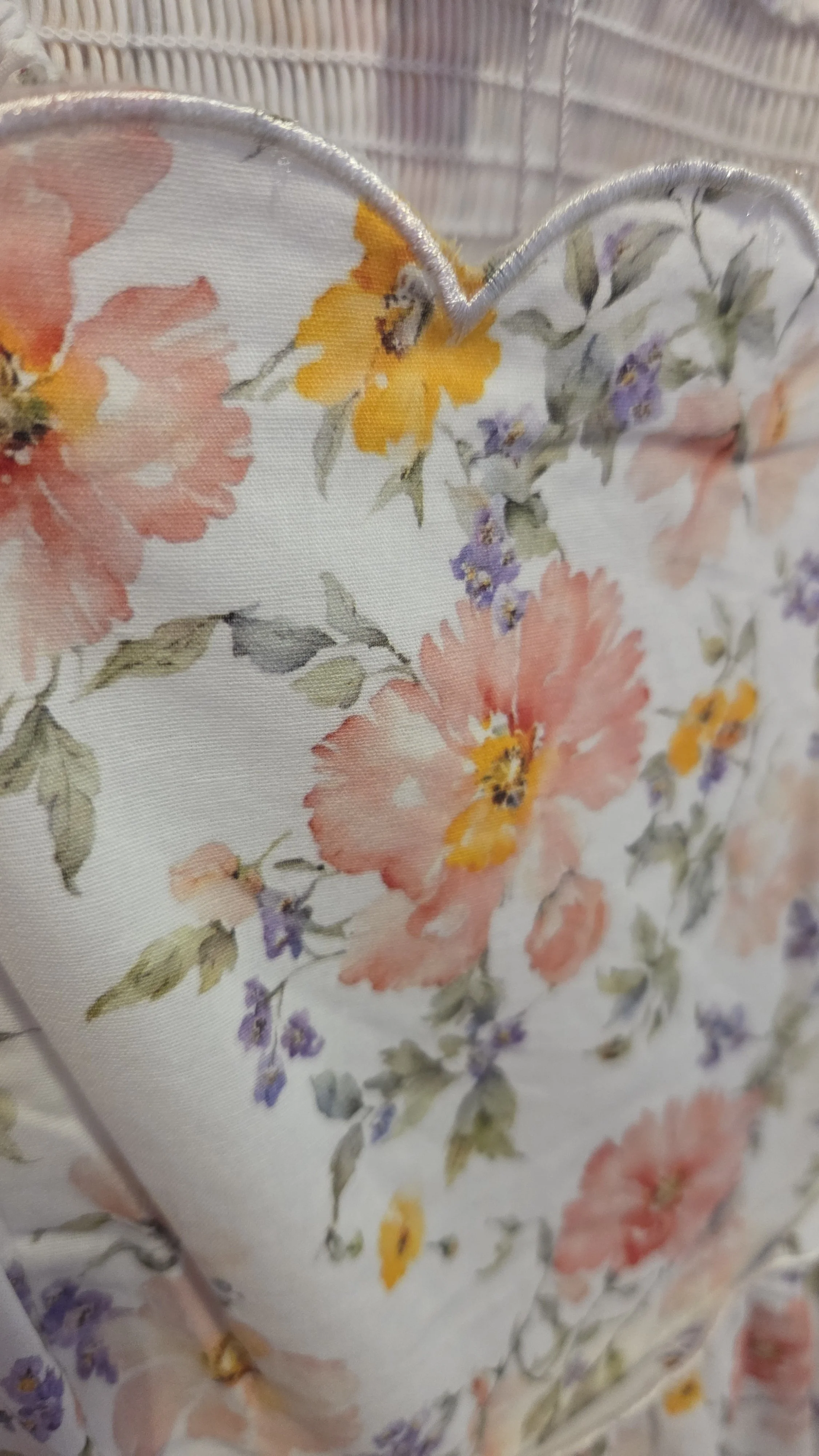 AnnaMaria-Floral Scalloped Edge Floral Midi Dress