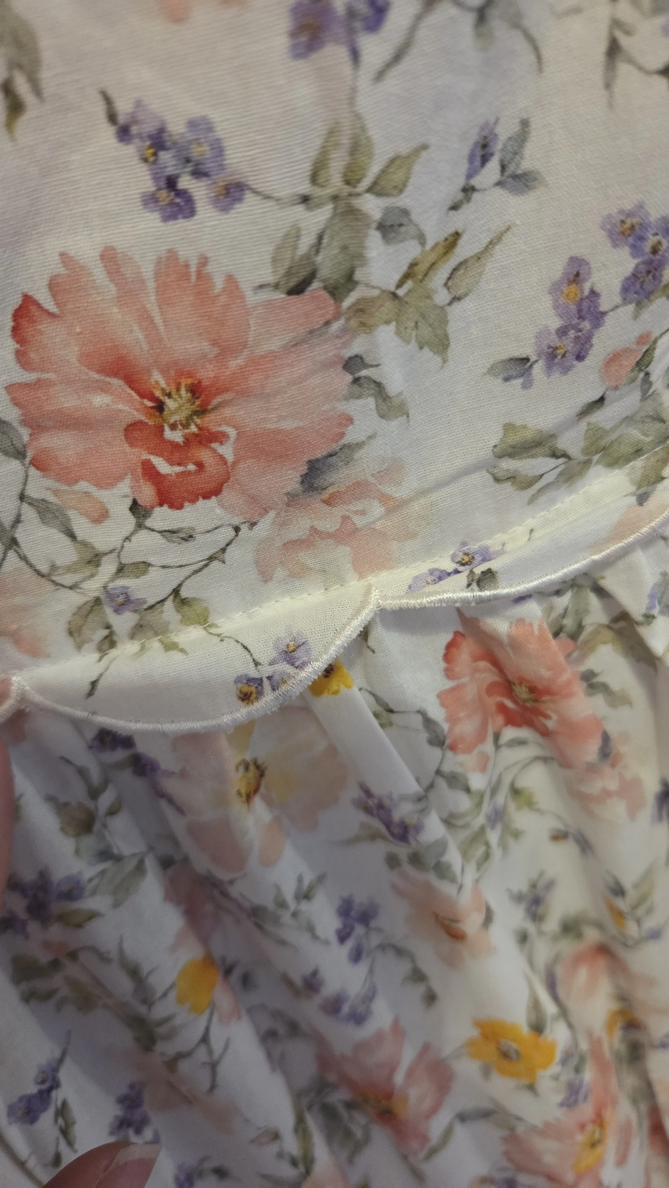 AnnaMaria-Floral Scalloped Edge Floral Midi Dress