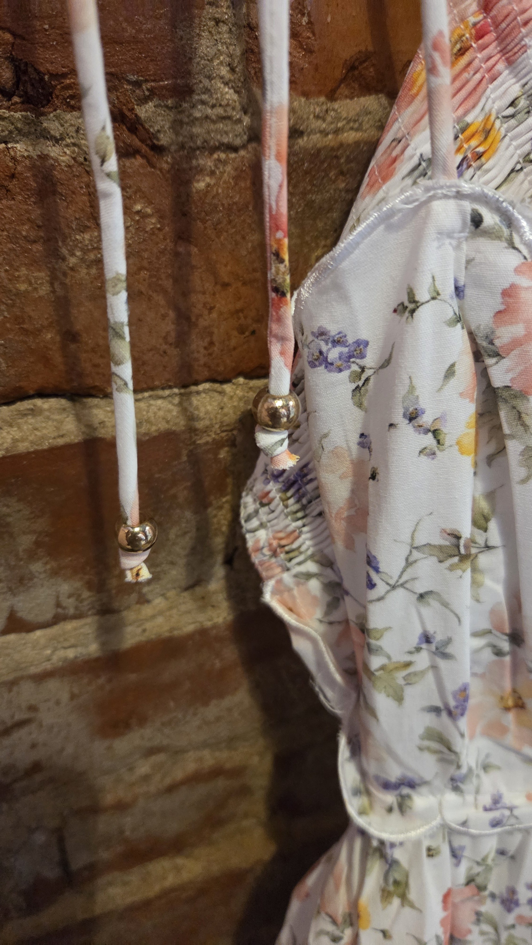 AnnaMaria-Floral Scalloped Edge Floral Midi Dress