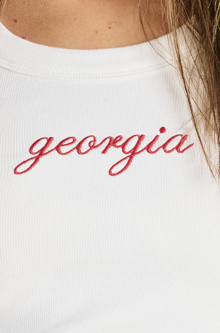 Georgia-Ribbed Tank Top