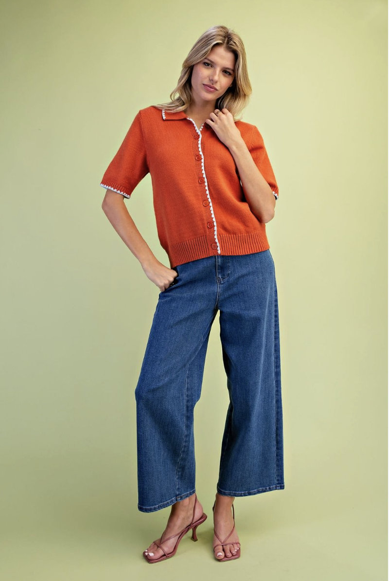 Regan-Button Down Cardigan