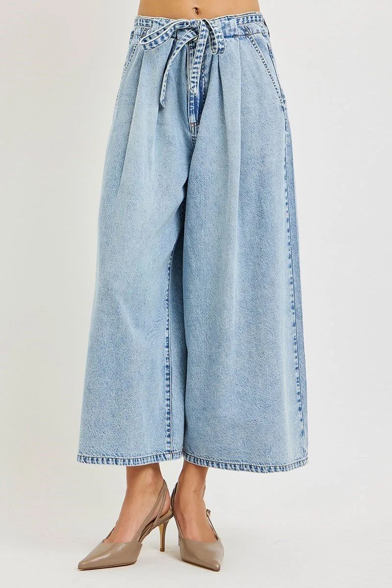 slouchy cropped denim by Risen