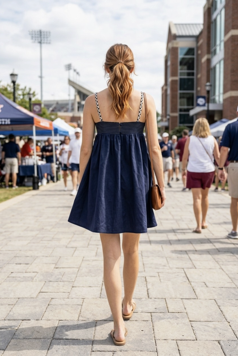 Valerie-Tube Mini Dress with Color Cord Strap