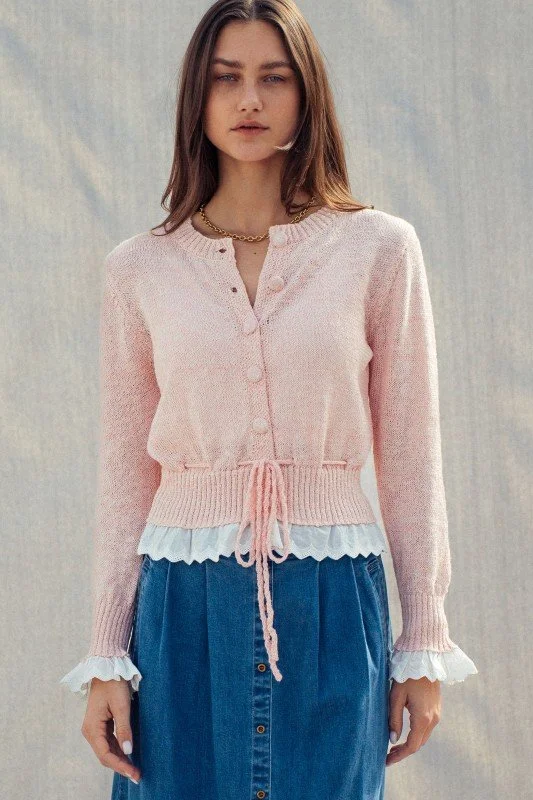Penelope - Ruffle Detail Cardigan