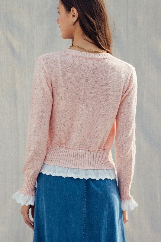 Penelope - Ruffle Detail Cardigan