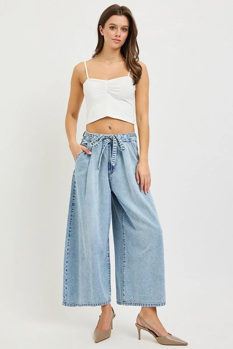 slouchy cropped denim by Risen