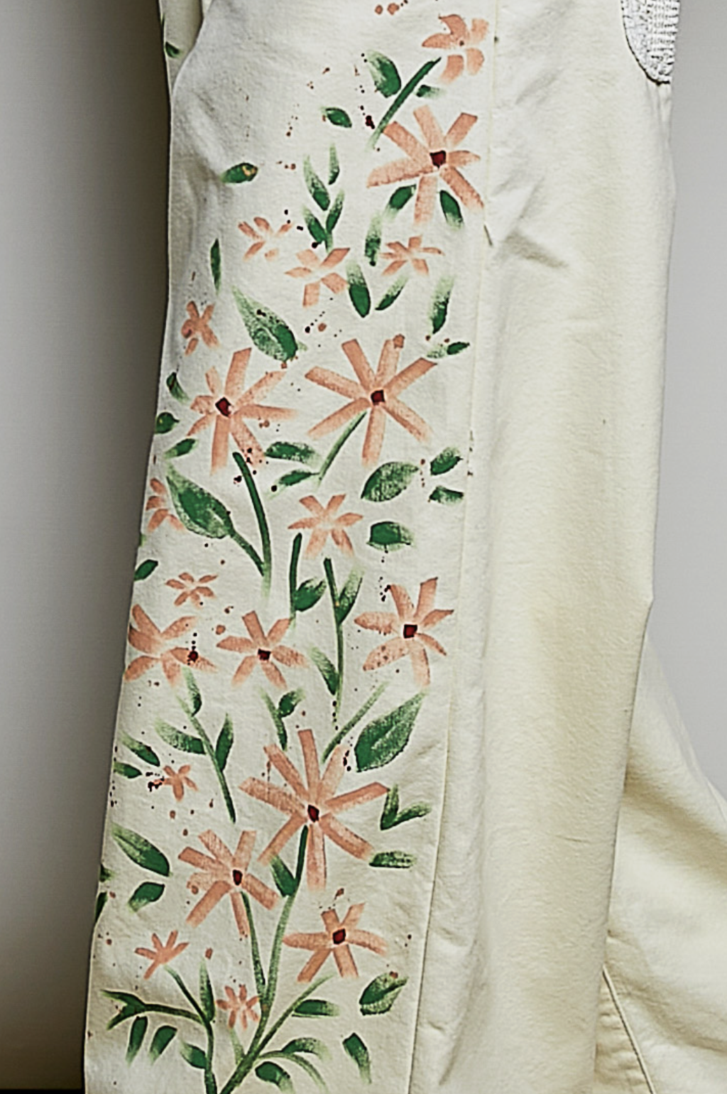 Rhonda-Floral Artwork Twill Pants