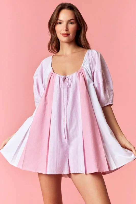 Laile - Easy Fit Oxford Romper