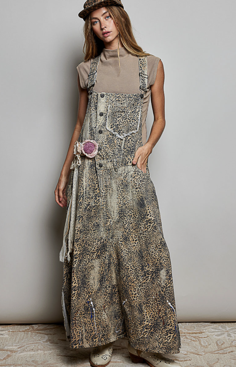 Adjustable Versatile Styling Double Rose Tie Belt