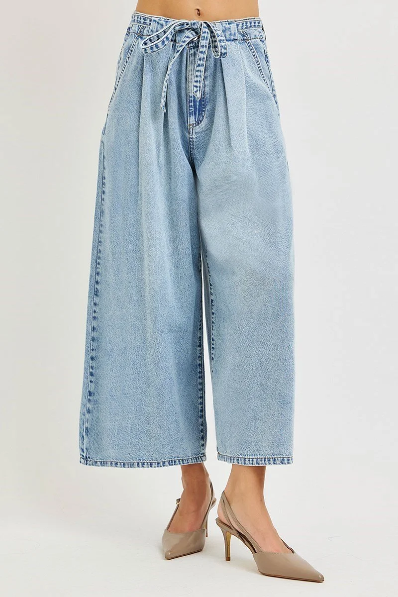slouchy cropped denim by Risen