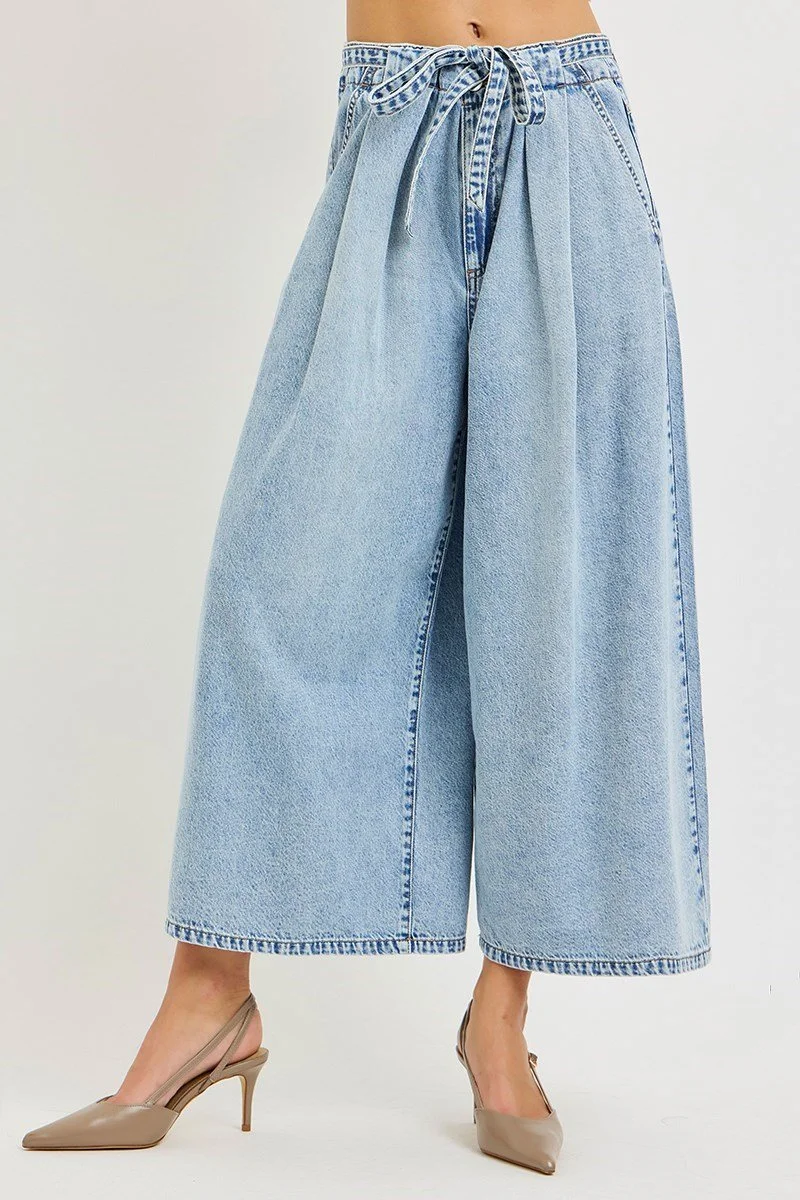 slouchy cropped denim by Risen