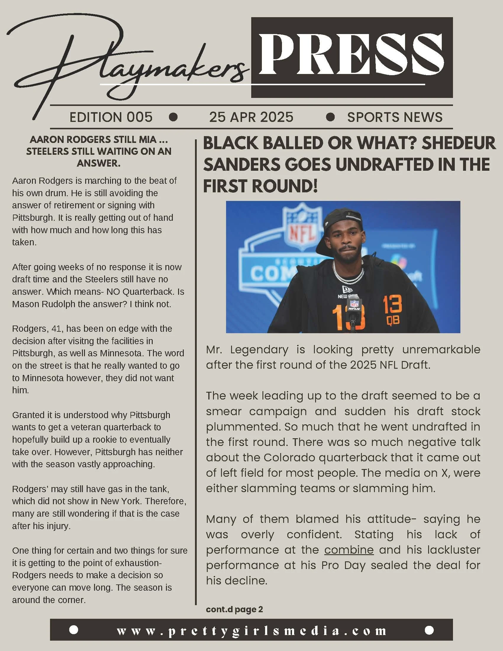 The Playmakers Press, Ed. 5
