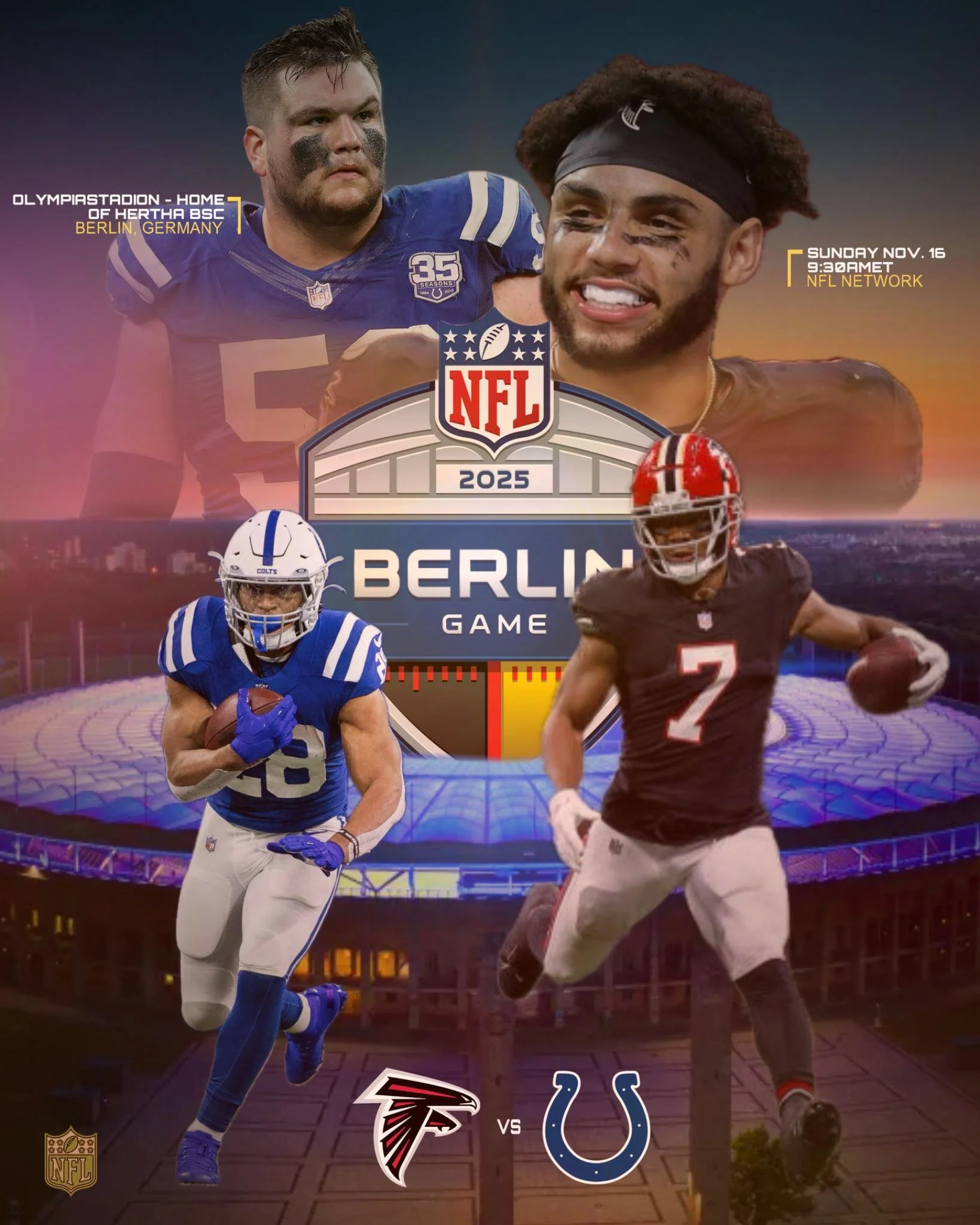 Falcons vs. Colts Take Over Berlin — NFL’s International Series Continues This Sunday