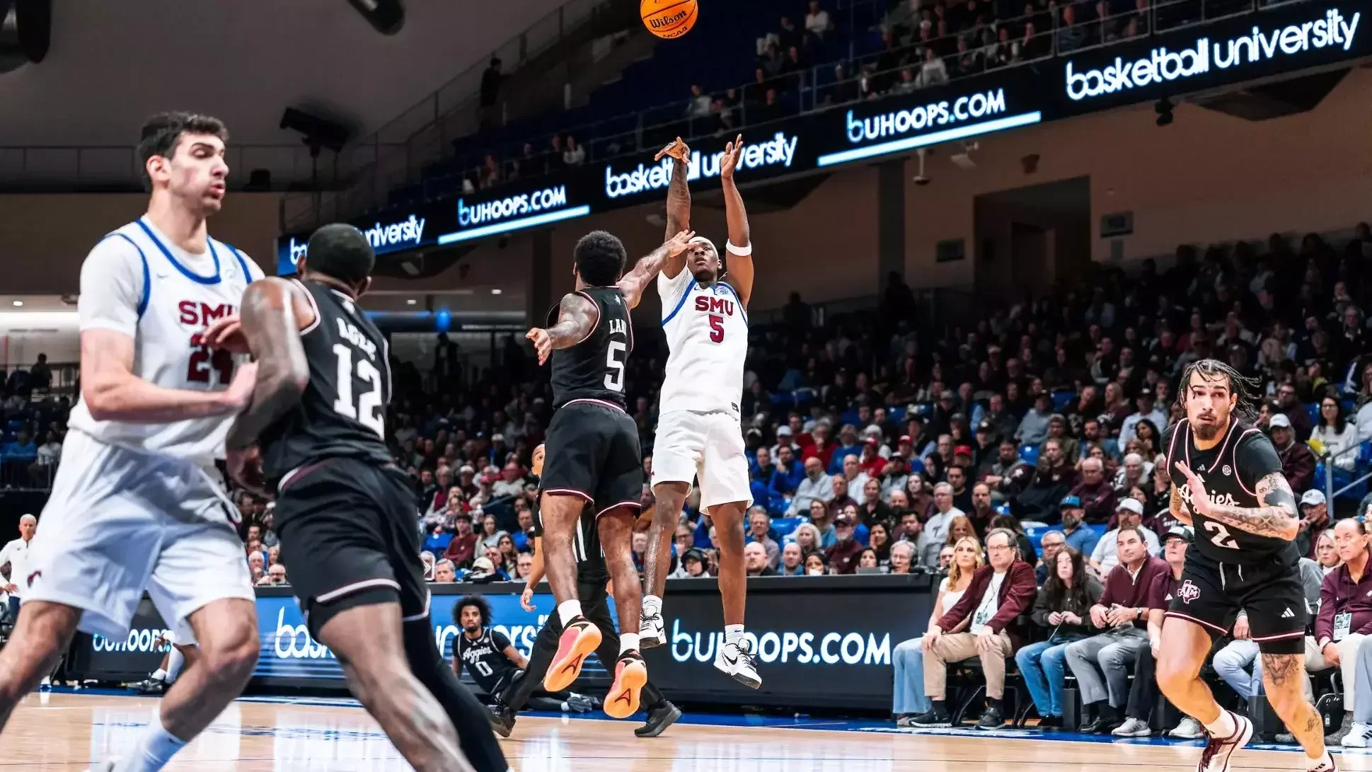 SMU Outlasts Texas A&amp;M in Overtime Showcase at Hoop Hype XL