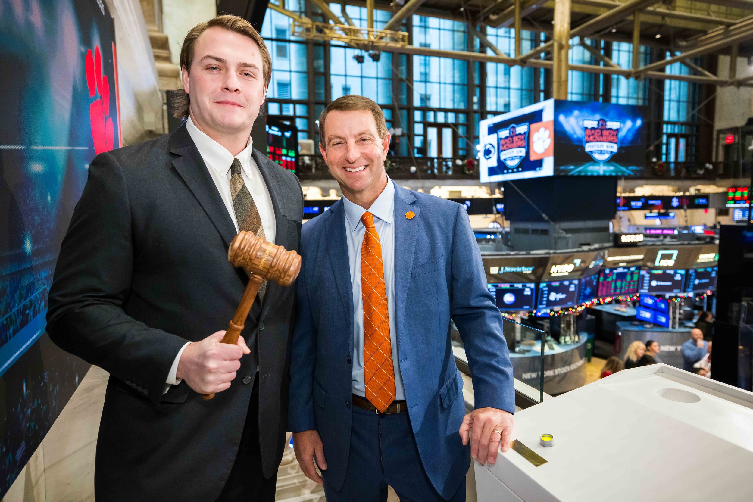 Walker Parks [L] and Dabo Swinney [R] on Platform.jpg